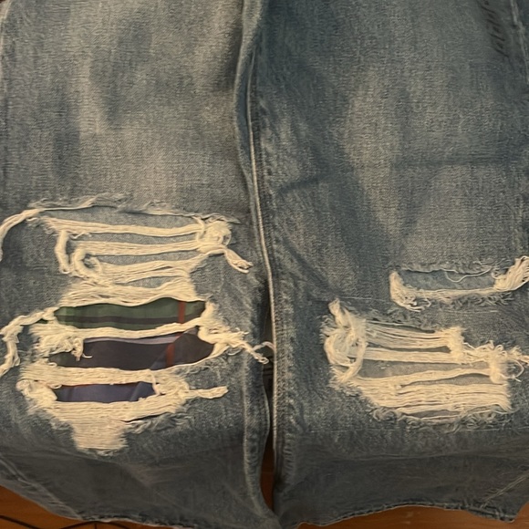 NWT Highest rise 90’s Flare jeans with distressed comfort stretch waistband - Picture 5 of 7